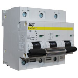 Автоматичний вимикач ВА27-100 3Р 25А 10кА  х-ка D TNSy