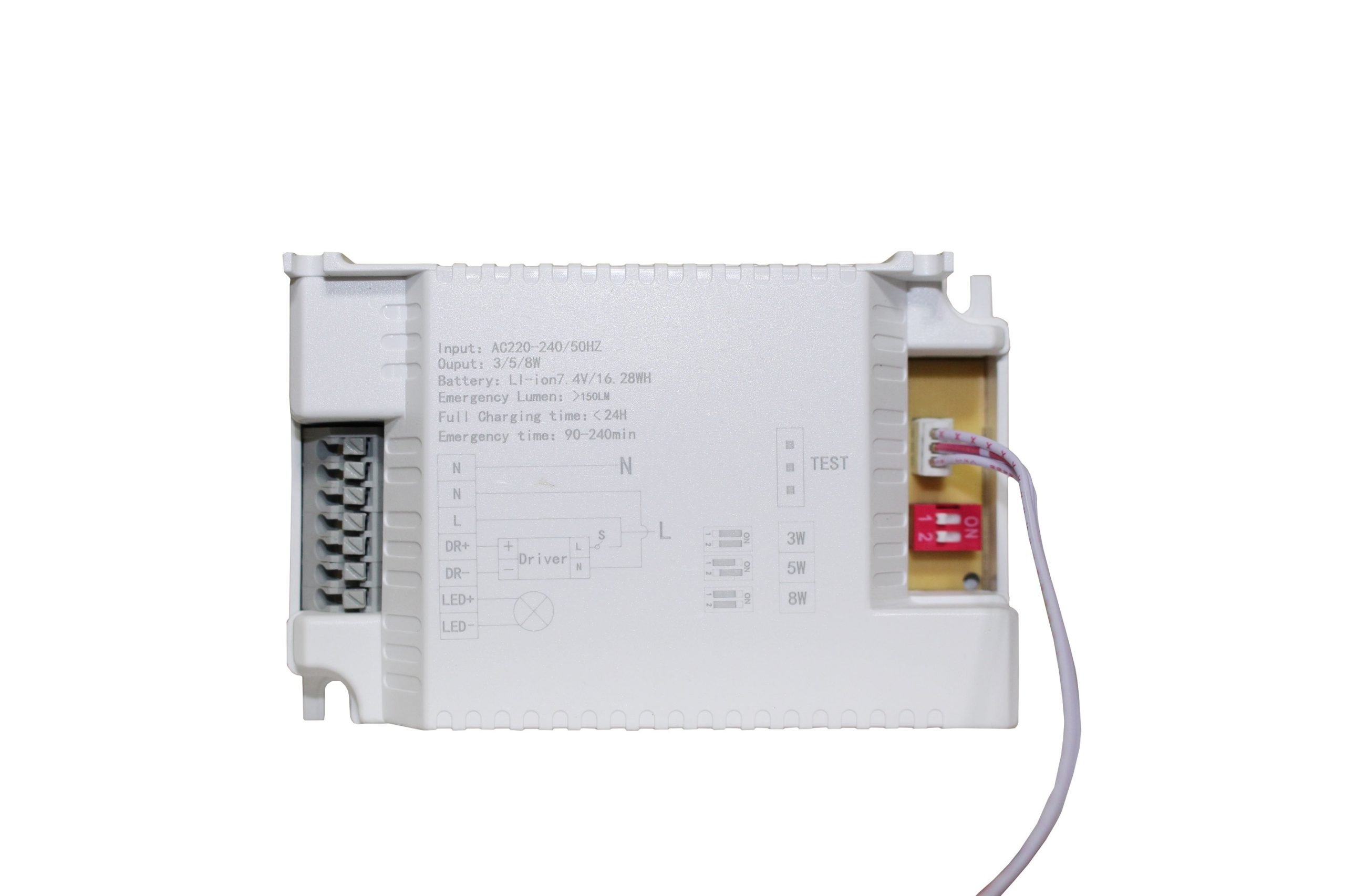 Блок аварійного живлення EPS6 3/5/8W 1,5/2/4H bat: 7,4V 2,2A (для світильника 1-80W) TNSy — изображение 2