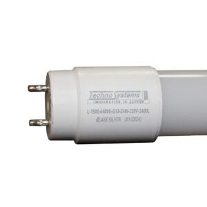Лампа світлодіодна трубчаcта LED-L-1500-6400K-G13-24w-220V-2400L GLASS SILVER TNSy