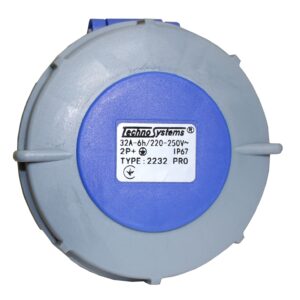 Розетка 2232 PRO переносна 2Р+PЕ 32А 220В IP67 TNSy