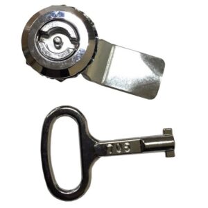 Замок ЗМ-20-22/45к з ключем, металевий (метелик) TNSy