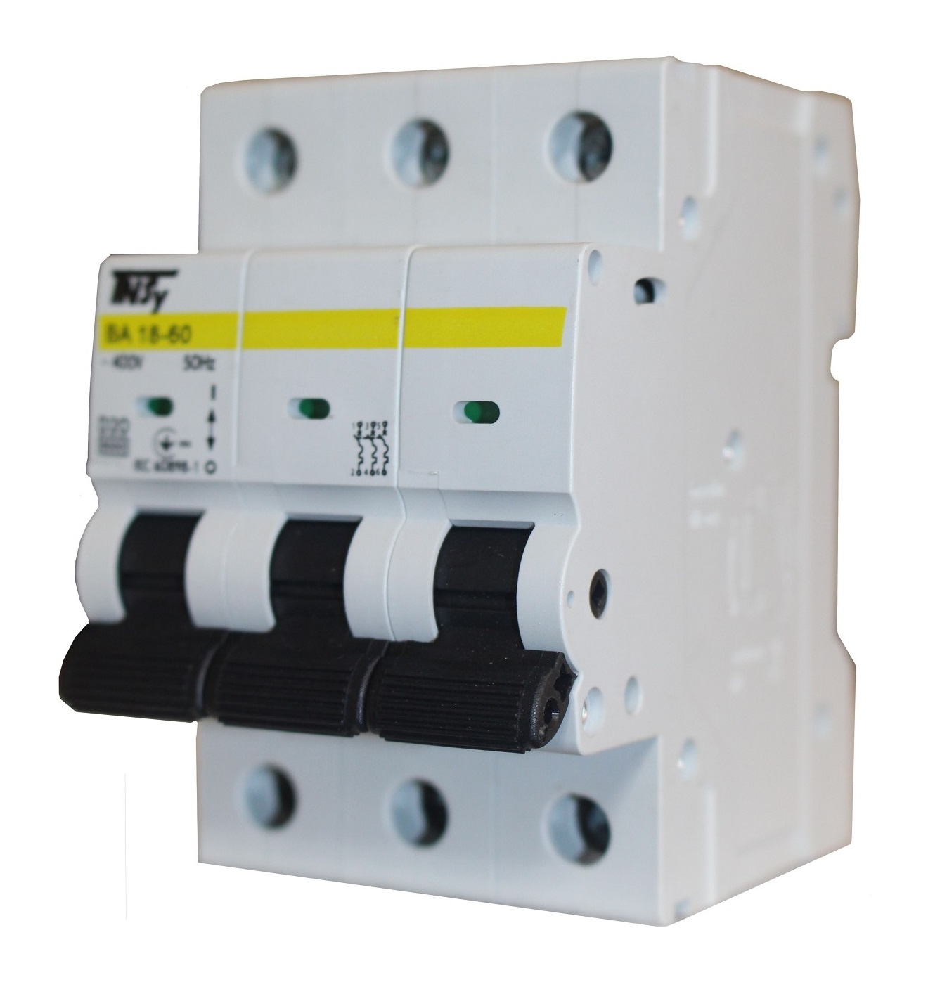 Автоматичний вимикач ВА18-60 3Р 20А 6кА х-ка D TNSy — изображение 3
