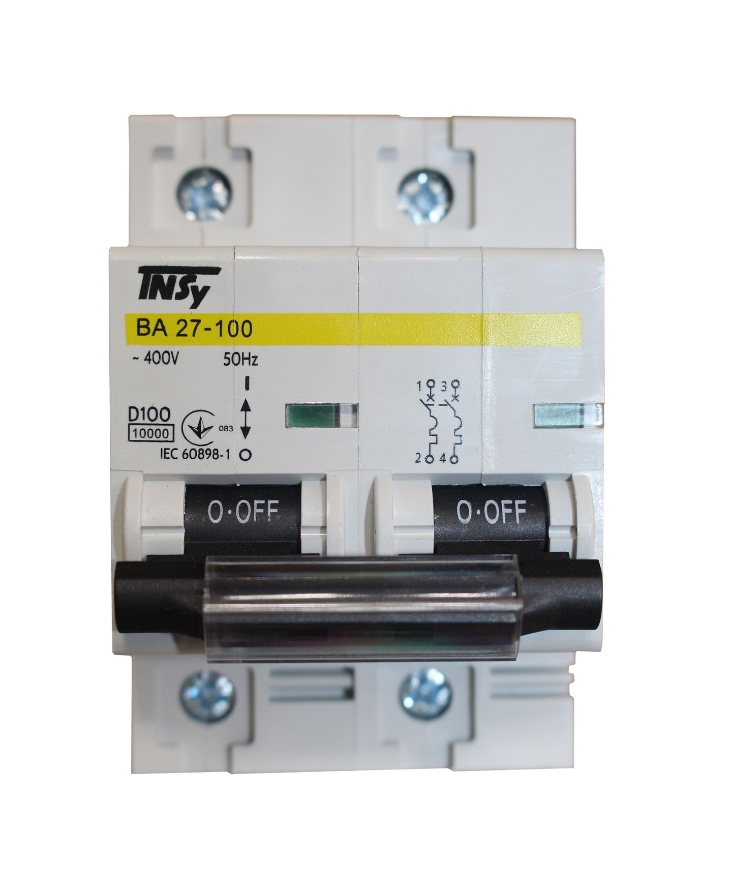 Автоматичний вимикач ВА27-100 2Р 100А 10кА х-ка D TNSy — изображение 3