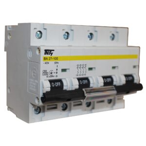 Автоматичний вимикач ВА27-100 4Р 80А 10кА  х-ка C TNSy
