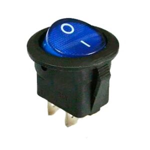 KCD1-5-102 BL/B Перемикач 1 клав. круглий (синій) TNSy