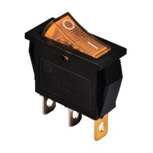 KCD3-101N Y/B 220V Перемикач 1 клав. жовтий з підсвічуванням TNSy