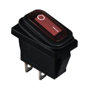 KCD3-101W R/B Перемикач 1 клав. червоний вологозахищений TNSy