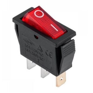 KCD3-102 R/B Перемикач 1 клав. червоний TNSy