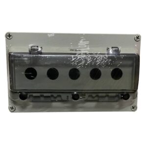 Корпус КП105 PRO IP65 для кнопок, 5 місця з прозорою кришкою TNSy