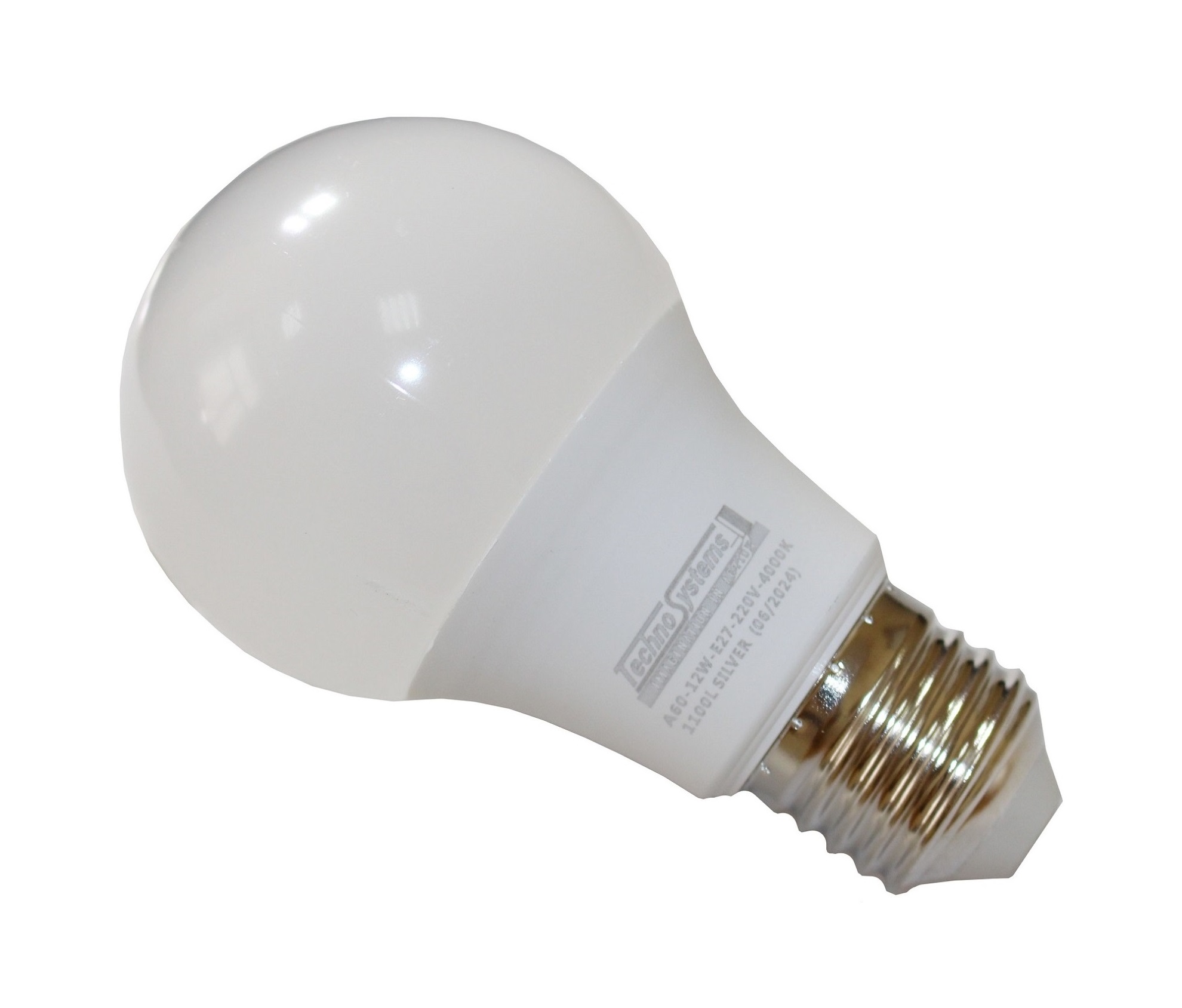 Лампа світлодіодна LED Bulb-A60-12W-E27-220V-4000K-1100L SILVER TNSy — изображение 4