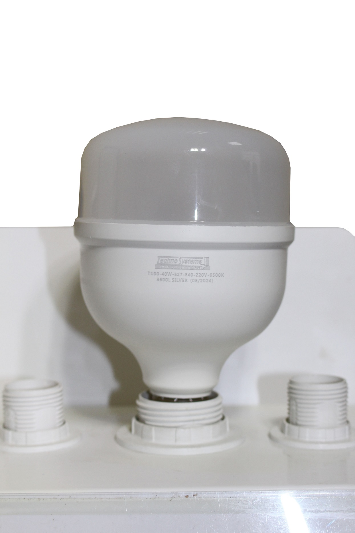Лампа світлодіодна LED Bulb-T100-40W-E27-E40-220V-6500K-3600L SILVER TNSy — изображение 4