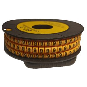 Маркування кабельне МК2 2,5-4мм2 символ "9" 500шт/ролл TNSy