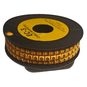 Маркування кабельне МК3 6-10мм2 символ "9" 180шт/ролл TNSy