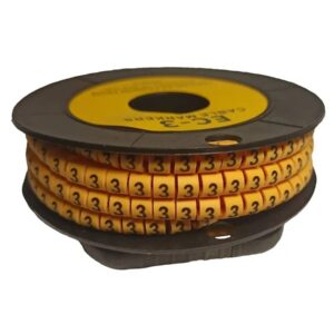 Маркування кабельне МК1 1.5-2.5мм2 символ "3" 1000шт/ролл TNSy