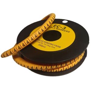 Маркування кабельне МК3 4-6мм2 символ "4" 350шт/ролл TNSy