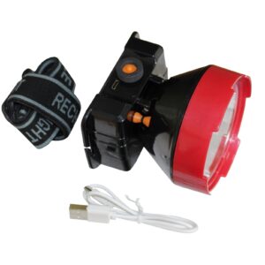 Налобний ліхтар LED HL6 5W 6500K 3/10H 100/300L bat: 3,7V 2A IP53 Red/Black TNSy