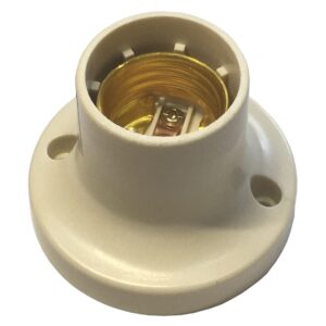 Патрон стельовий пластик Е27 білий TNSy