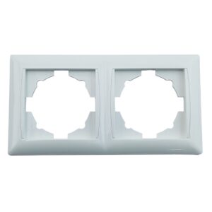 Рамка 2-х місна горизонтальна біла TNSy Latina TNSy