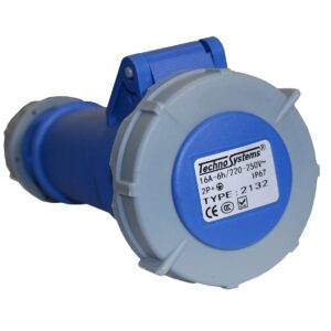 Розетка 2132 PRO переносна 2Р+PЕ 16А 220В IP67 TNSy