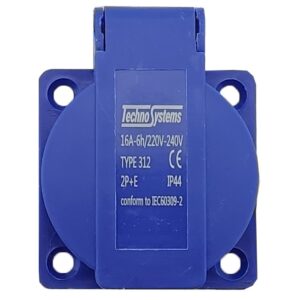 Розетка панельна РП10-3 (112) схована з зах кришкою TNSy