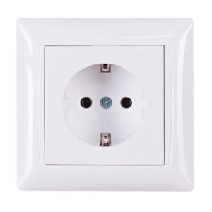 Розетка вн. устан. 1-а з/к біла IP20 TNSy Latina TNSy
