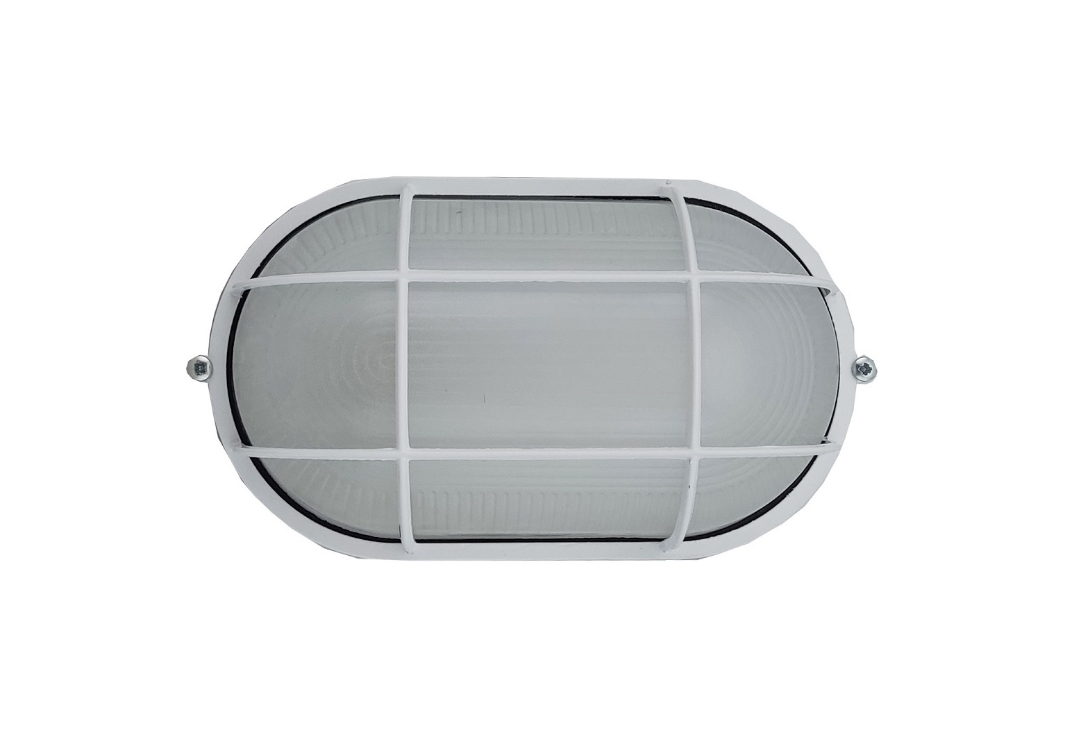 Світильник НПП1202-100W-E27-IP65 овал білий з решіткою TNSy — изображение 3