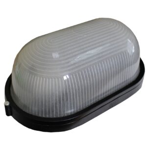 Світильник НПП1201-100W-E27-IP65 овал чорний TNSy