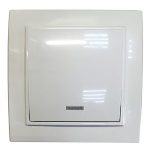 Вимикач вн. устан. 1-кл. з підсвіткою білий IP20 TNSy Malta