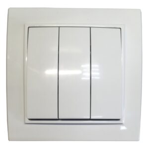 Вимикач вн. устан. 3-кл. білий IP20 TNSy Malta