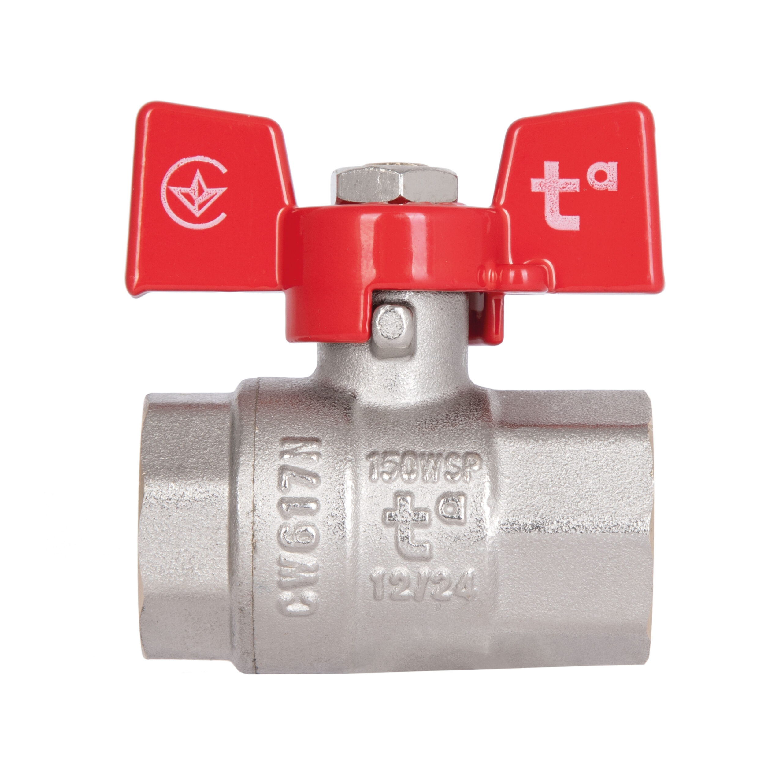 Кран кульовий Thermo Alliance Standart 1/2" ВР для води (метелик) SD602NW15PN40 — изображение 4