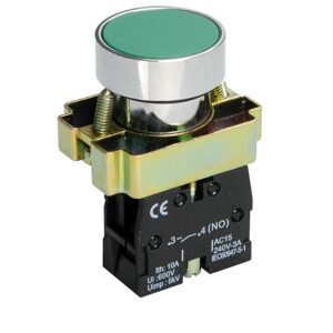 Кнопка XB2-BA31 1NO без підсвічування зелений TNSy