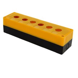Корпус КП106 для кнопок, 6 місць, жовтий TNSy