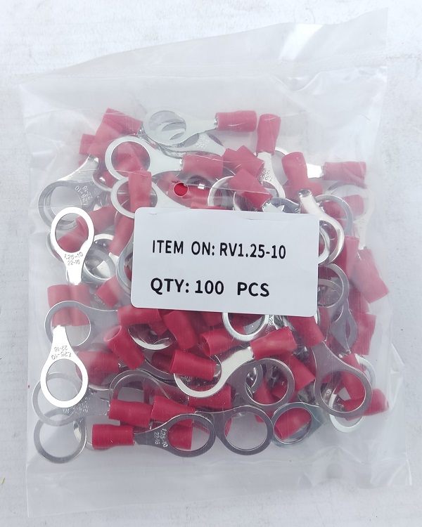 Наконечник кільцевий з ізоляцією RV1.25-10 (0,5-1,5/10) TNSy — изображение 3