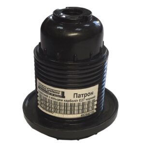 Патрон підвісний з кільцем карболіт Е27 чорний TNSy