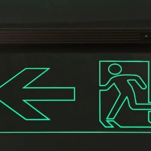 Світильник евакуаційний, S503 ACRYLIC LED 3W GRAVING "Вказівник двері ліворуч" TNSy