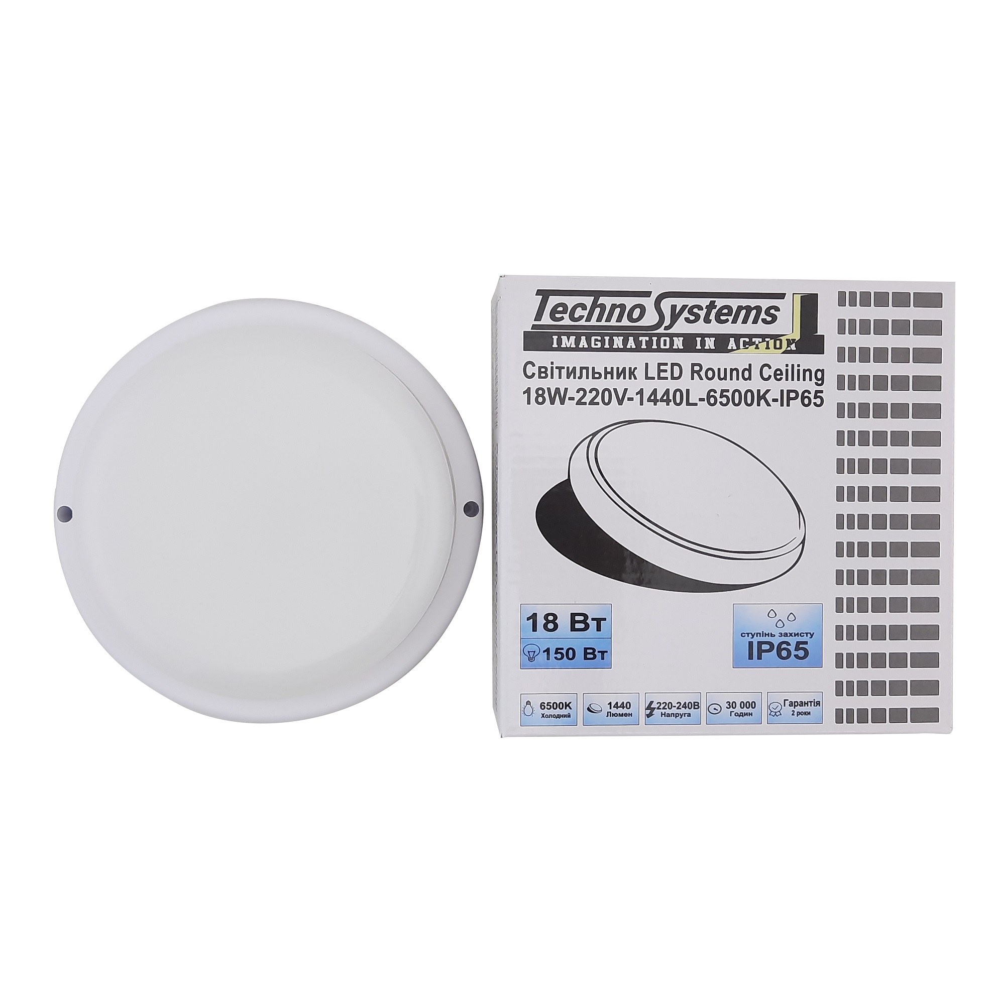 Світильник LED Round Ceiling 18W-230V-1440L-6500K-IP65 TNSy — изображение 9