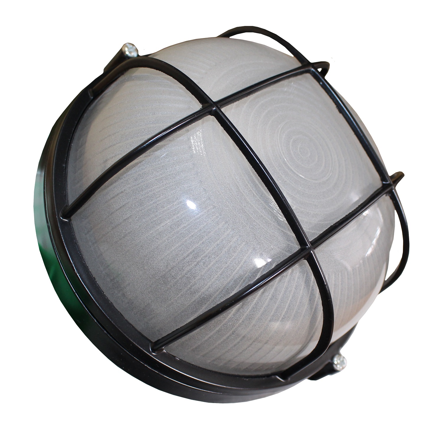 Світильник НПП1302-60W-E27-IP65 коло чорний з решіткою TNSy — изображение 4