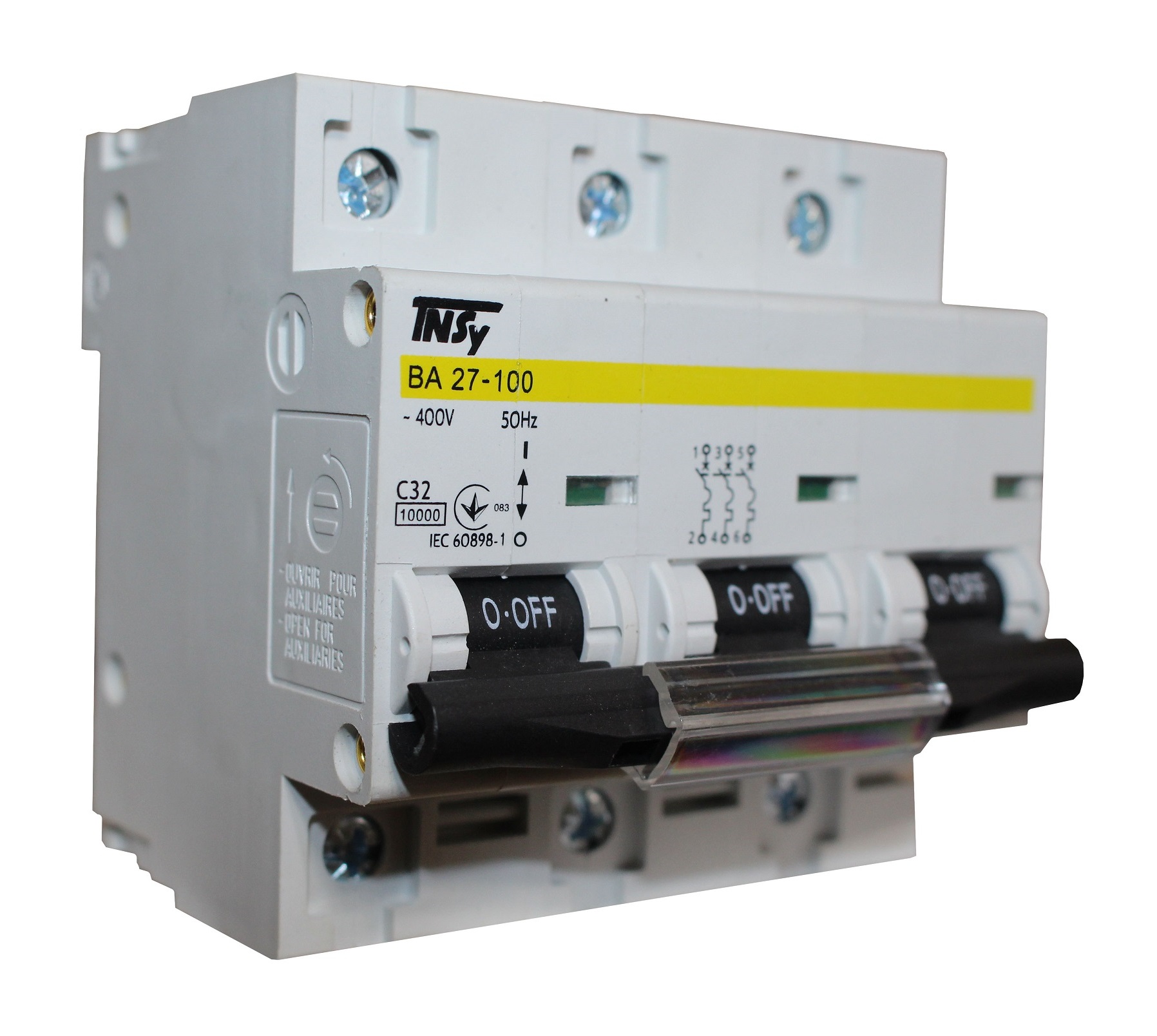 Автоматичний вимикач ВА27-100 3Р 32А 10кА х-ка C TNSy — изображение 5