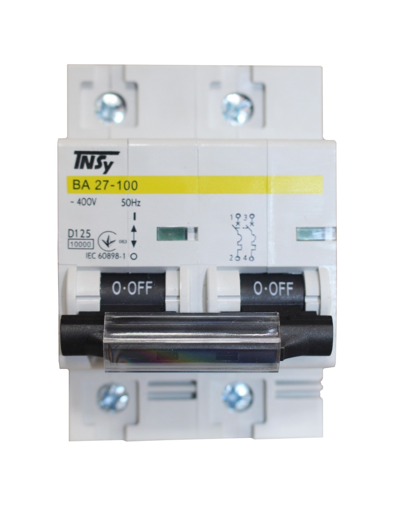 Автоматичний вимикач ВА27-100 2Р 125А 10кА х-ка D TNSy — изображение 7