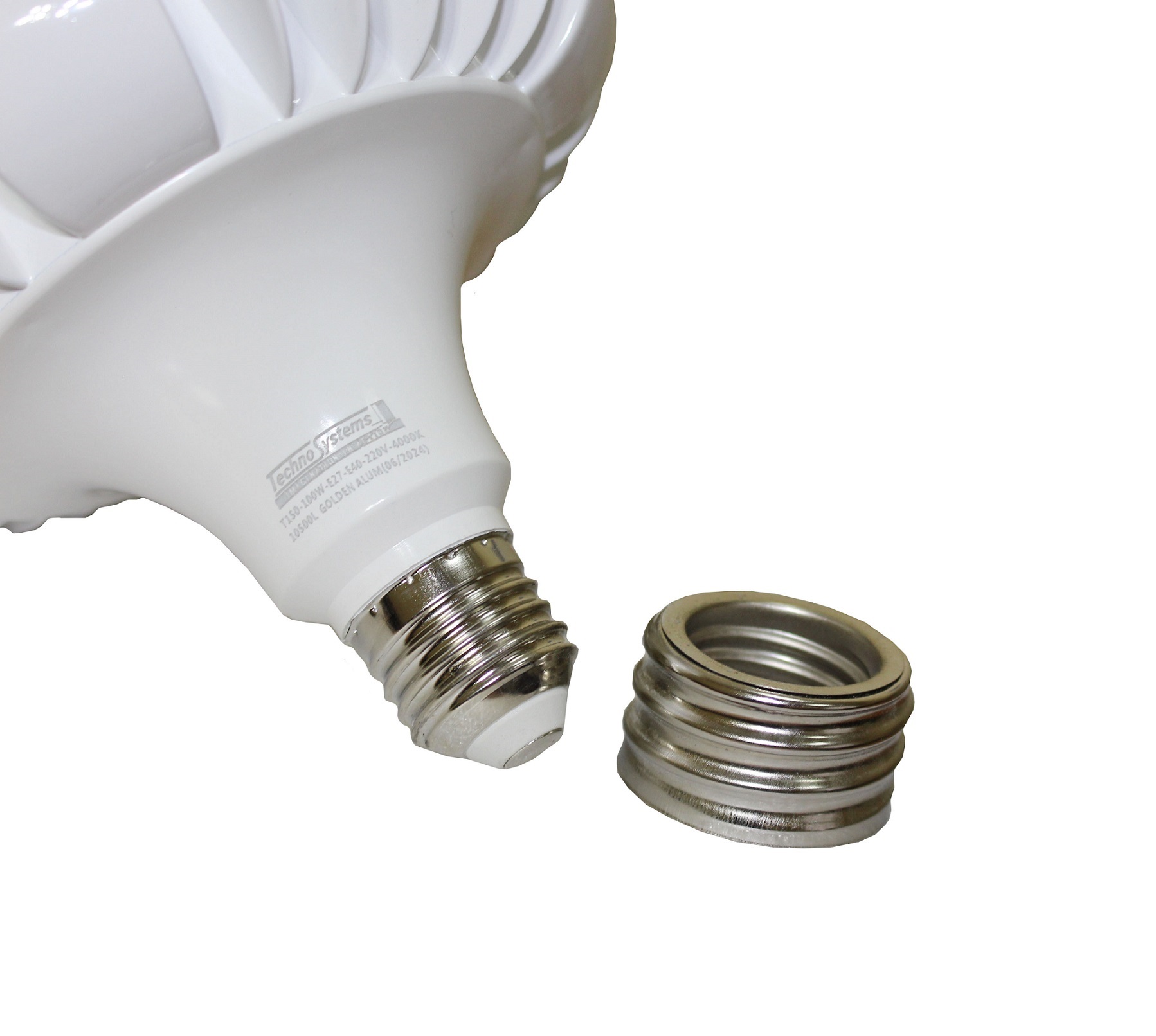 Лампа світлодіодна LED Bulb-T150-100W-E27-E40-220V-4000K-10500L GOLDEN ALUM TNSy — изображение 12
