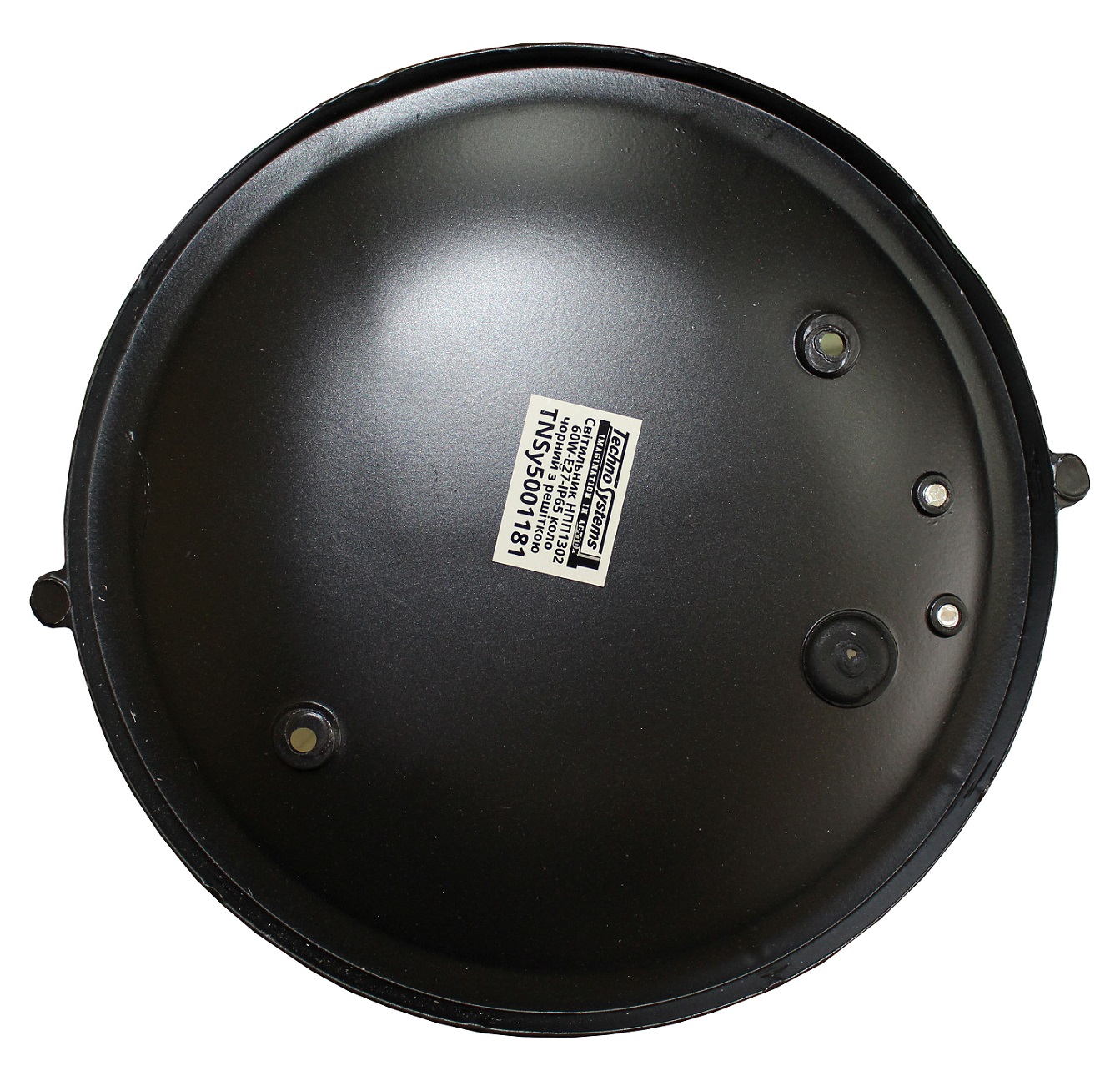 Світильник НПП1302-60W-E27-IP65 коло чорний з решіткою TNSy — изображение 10