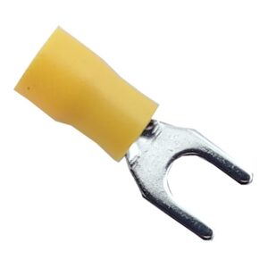 Наконечник вилка з ізоляцією SV5,5-5 (4-6/5) жовтий TNSy