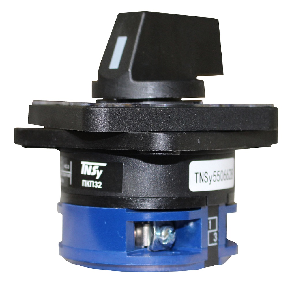 Перемикач кулачковий ПКП32-11/В 32А "0-1" 1Р/400B 60° 64х64 — изображение 3