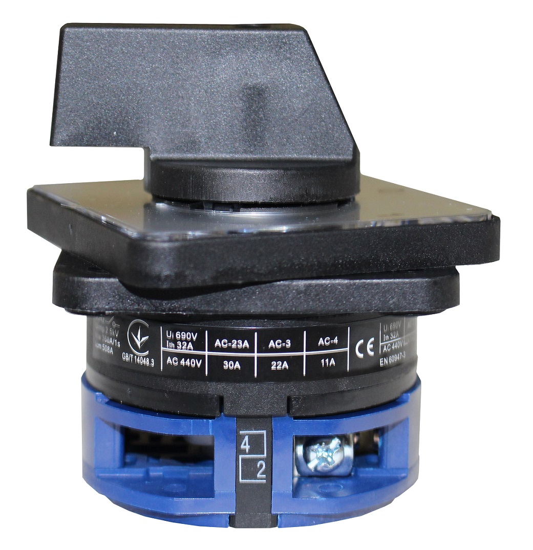 Перемикач кулачковий ПКП32-11/В 32А "0-1" 1Р/400B 60° 64х64 — изображение 4