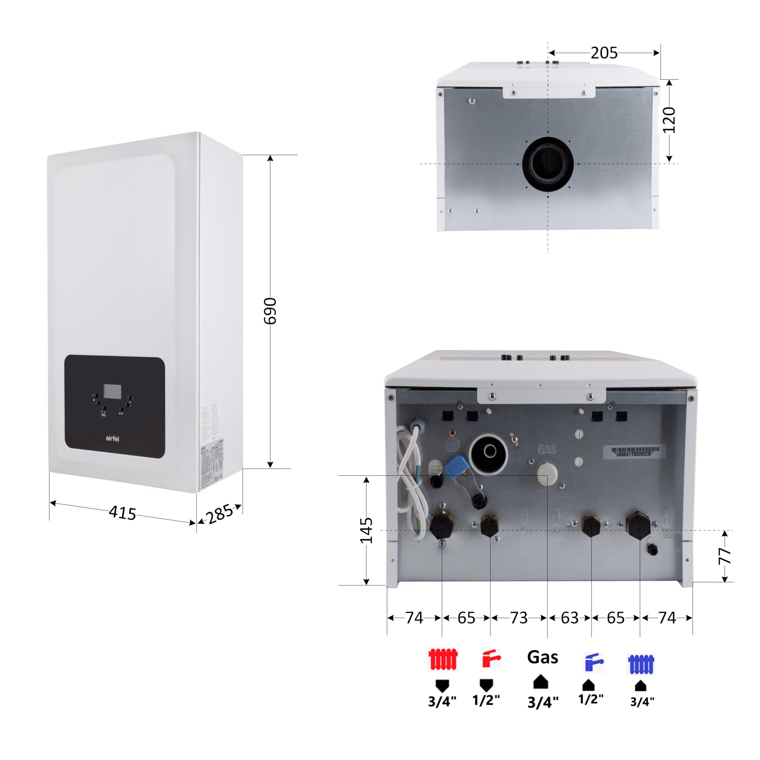 Котел газовый Airfel Optimum Premix 23 кВт — изображение 2
